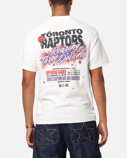 Mitchell & Ness Toronto Raptors Three Decades T-Shirt Vintage White