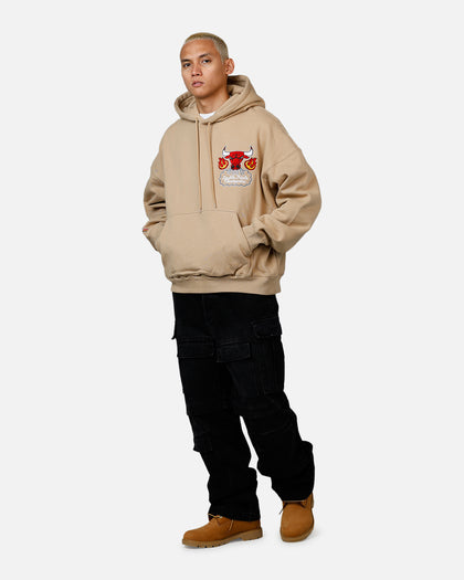 Mitchell & Ness Chicago Bulls Fireball Hoodie Tan