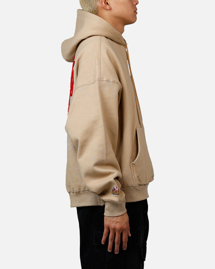 Mitchell & Ness Chicago Bulls Fireball Hoodie Tan