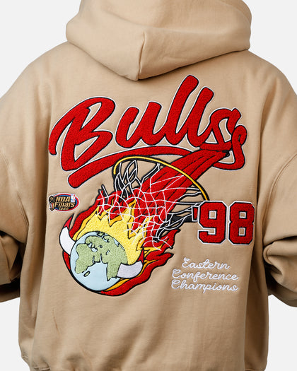 Mitchell & Ness Chicago Bulls Fireball Hoodie Tan