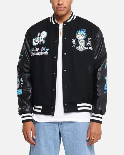 Mitchell & Ness Los Angeles Lakers City Of Champions Varsity Jacket Black