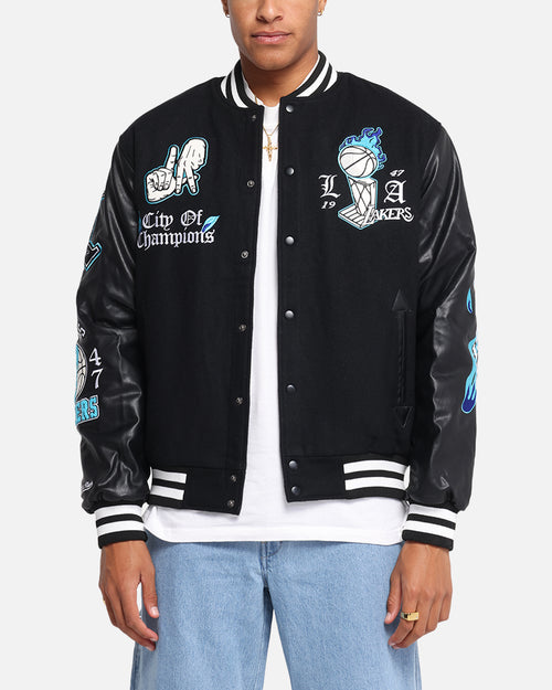 Mitchell & Ness Los Angeles Lakers City Of Champions Varsity Jacket Black