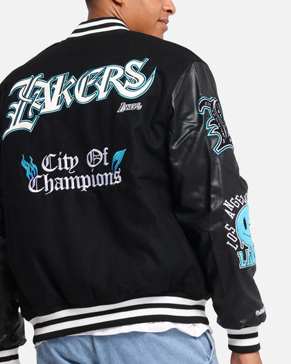 Mitchell & Ness Los Angeles Lakers City Of Champions Varsity Jacket Black