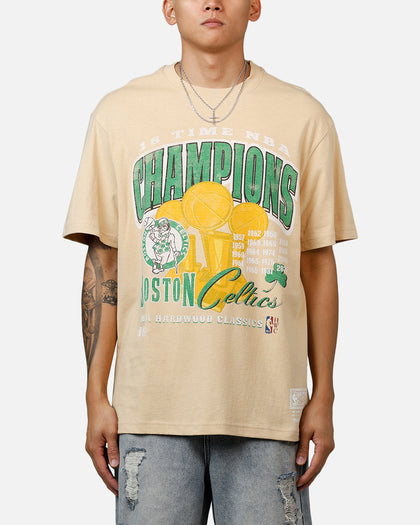 Mitchell & Ness Boston Celtics 18-Time T-Shirt Tan