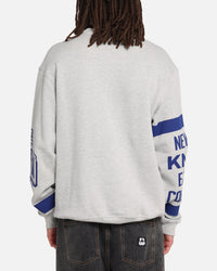 Mitchell & Ness New York Knicks Letterform Crewneck Grey Marle/Official Team Color