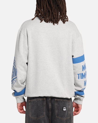 Mitchell & Ness Minnesota Timberwolves Letterform Crewneck Grey Marle/Official Team Color