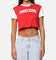 Tommy Jeans Women's Regular Crop Varsity T-Shirt Red Hot
