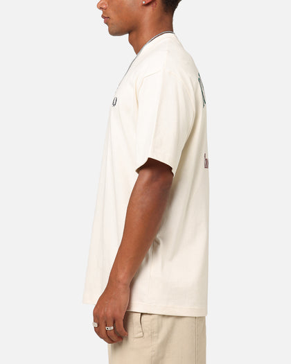 Fred Perry Embroidered Champion T-Shirt Ecru