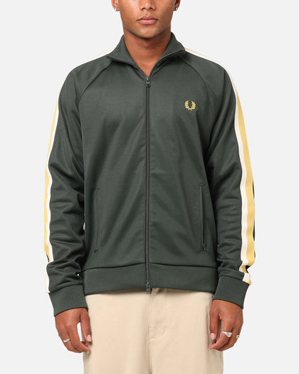 Fred Perry Two Colour Tape Track Jacket Green