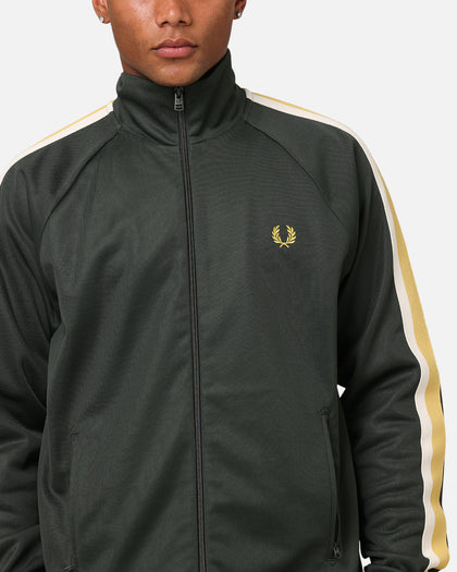 Fred Perry Two Colour Tape Track Jacket Green