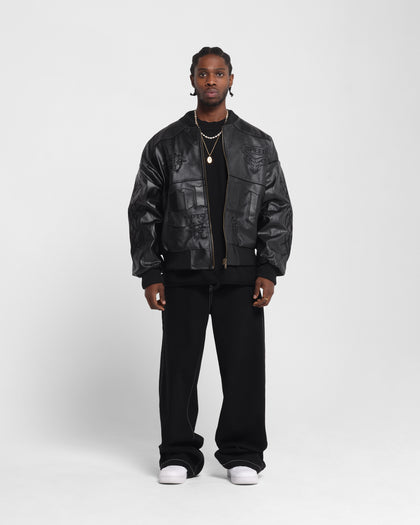 Loiter Tokyo Drift Vegan Leather Jacket Black