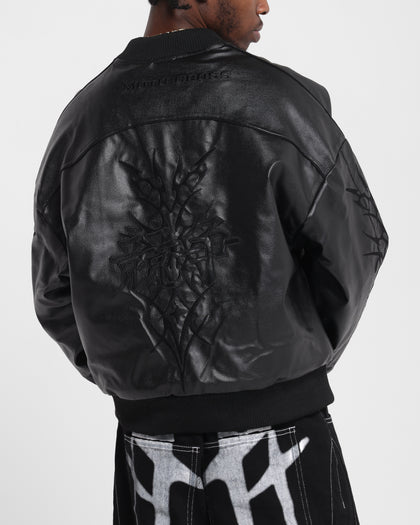 Loiter Tokyo Drift Vegan Leather Jacket Black
