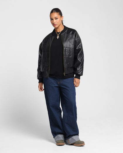 Loiter Tokyo Drift Vegan Leather Jacket Black