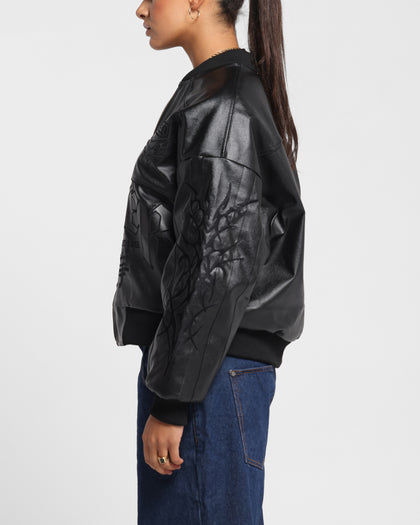 Loiter Tokyo Drift Vegan Leather Jacket Black