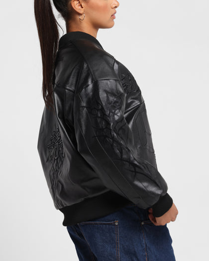 Loiter Tokyo Drift Vegan Leather Jacket Black