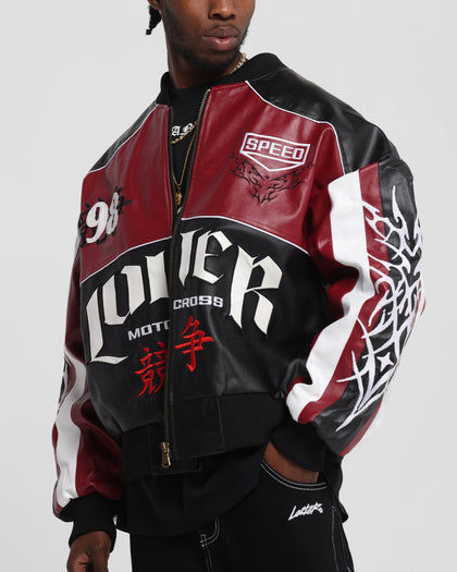 Loiter Tokyo Drift Vegan Leather Jacket Red
