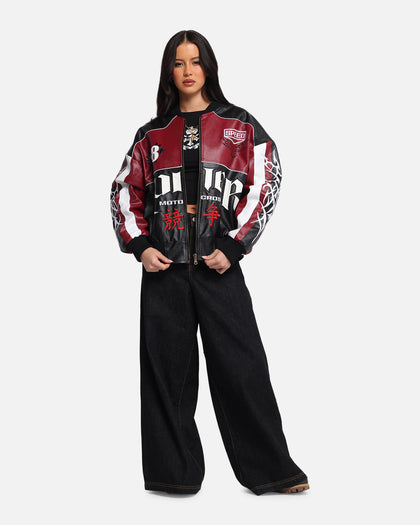 Loiter Tokyo Drift Vegan Leather Jacket Red