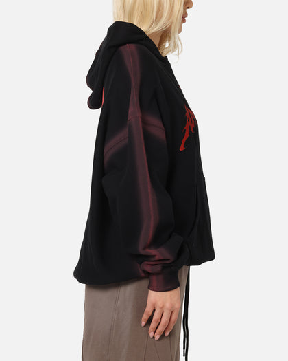 The Anti Order Mosh Boxy Hoodie Sunfade Black/Red