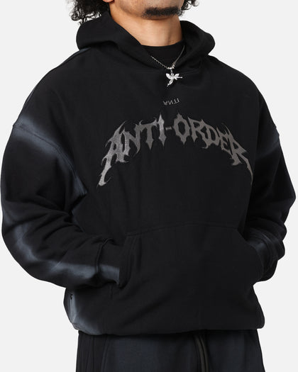 The Anti Order Mosh Boxy Hoodie Sunfade Black/Grey