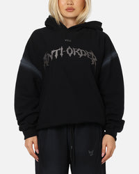 The Anti Order Mosh Boxy Hoodie Sunfade Black/Grey