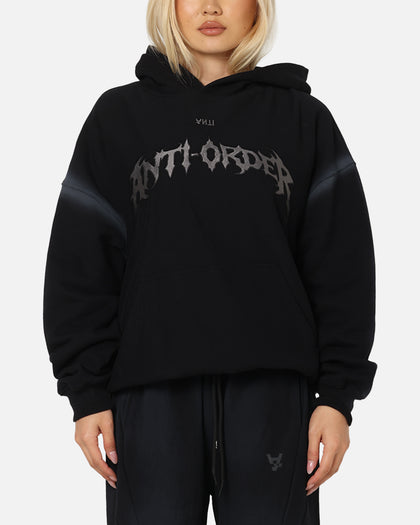 The Anti Order Mosh Boxy Hoodie Sunfade Black/Grey