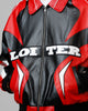 Loiter Racer Vegan Leather Jacket Red/Black