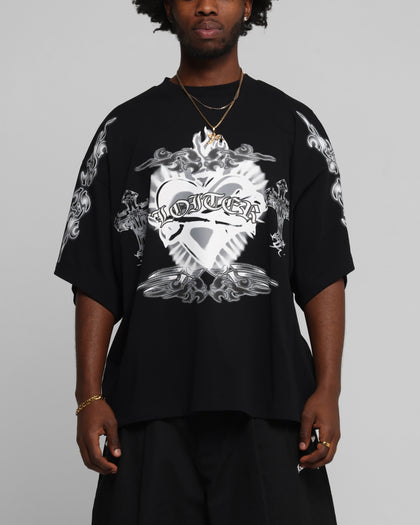 Loiter Hearts T-Shirt Black