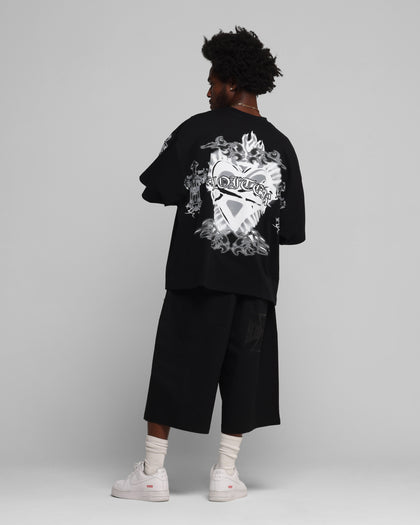 Loiter Hearts T-Shirt Black