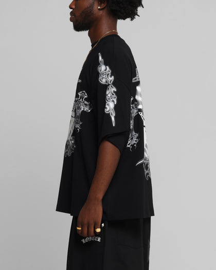 Loiter Hearts T-Shirt Black