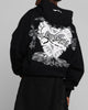 Loiter Hearts Zip Hoodie Black