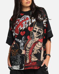 Culture Kings X WWE Shawn Michaels All Over Print T-Shirt Black