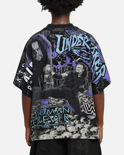 Culture Kings X WWE Undertaker All Over Print T-Shirt Black
