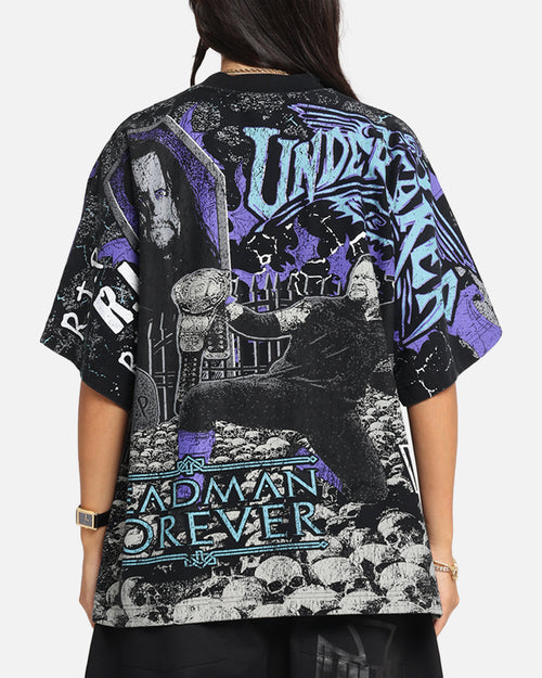 Culture Kings X WWE Undertaker All Over Print T-Shirt Black