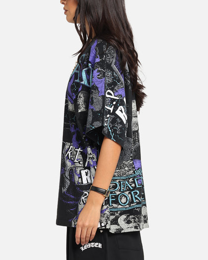 Culture Kings X WWE Undertaker All Over Print T-Shirt Black