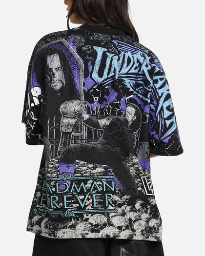 Culture Kings X WWE Undertaker All Over Print T-Shirt Black