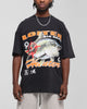 Loiter Big Game T-Shirt Black Acidwash