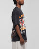 Loiter Big Game T-Shirt Black Acidwash
