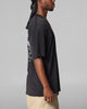 Loiter Runway T-Shirt Black Acidwash