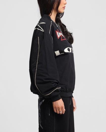 Loiter Racer Nylon Jersey Crewneck Black