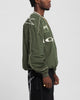 Loiter Racer Nylon Jersey Crewneck Dark Green