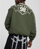 Loiter Racer Nylon Jersey Crewneck Dark Green