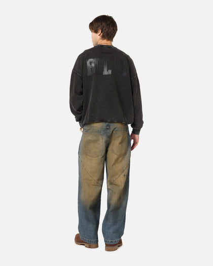 Pro Standard Chicago Bulls 'Wash Vanguard' Fleece Crewneck Washed Black