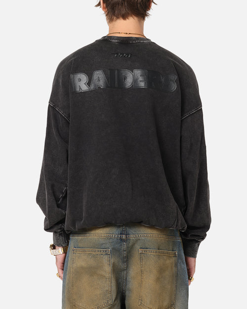 Pro Standard Las Vegas Raiders 'Wash Vanguard' Fleece Crewneck Washed Black