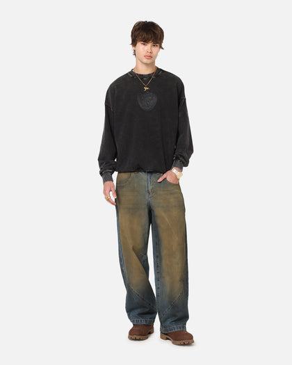 Pro Standard Las Vegas Raiders 'Wash Vanguard' Fleece Crewneck Washed Black