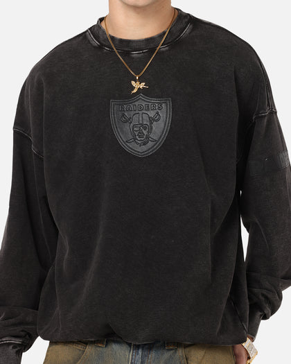 Pro Standard Las Vegas Raiders 'Wash Vanguard' Fleece Crewneck Washed Black