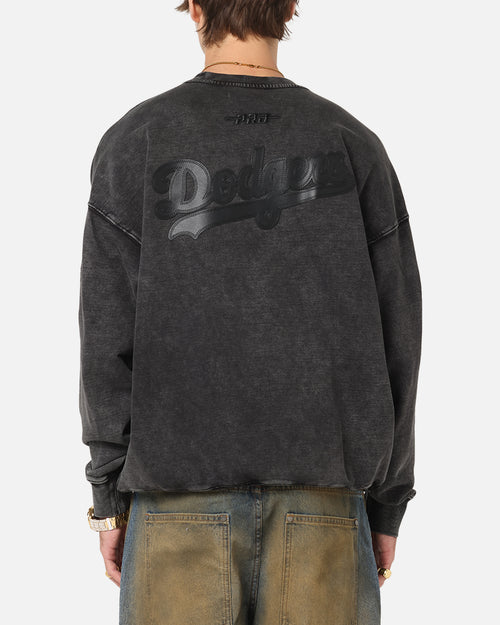 Pro Standard Los Angeles Dodgers 'Wash Vanguard' Fleece Crewneck Washed Black