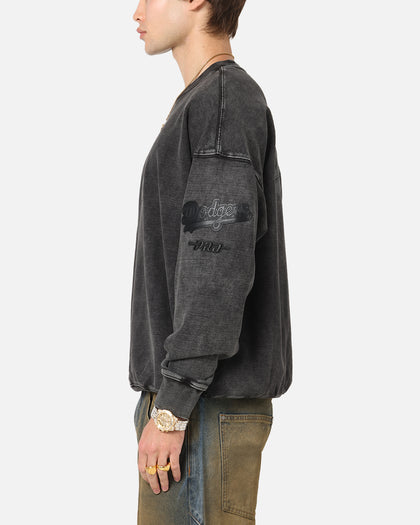 Pro Standard Los Angeles Dodgers 'Wash Vanguard' Fleece Crewneck Washed Black