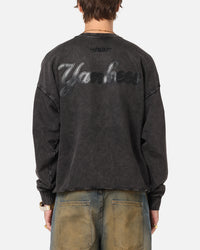 Pro Standard New York Yankees 'Wash Vanguard' Fleece Crewneck Washed Black