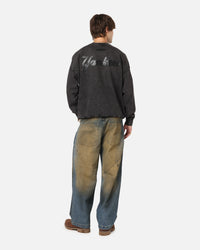 Pro Standard New York Yankees 'Wash Vanguard' Fleece Crewneck Washed Black