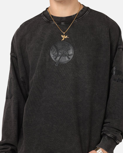 Pro Standard New York Yankees 'Wash Vanguard' Fleece Crewneck Washed Black